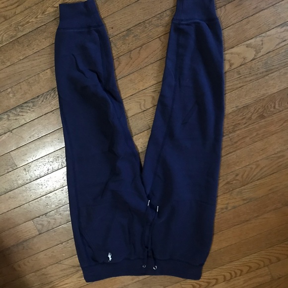 Navy Blue Polo Ralph Lauren fleece jogger - Picture 3 of 5